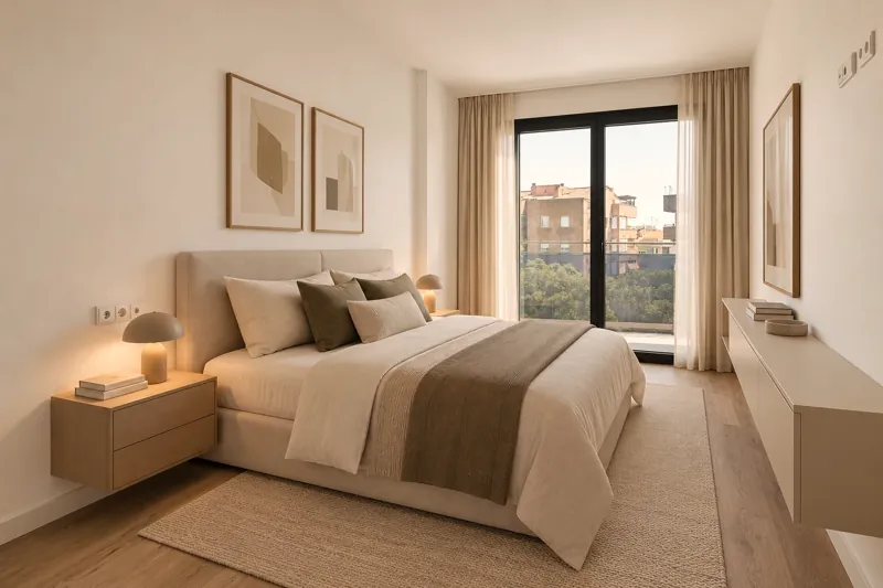 Dormitorio con salida a la terraza